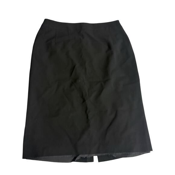 MaxMara Black Wool Blend Pencil Skirt  - 10 - Picture 1 of 3